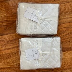 LoveShackFancy Pottery Barn Bow Heart Patchwork Quilted Sham